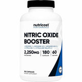 Nutricost Potenciador de Óxido Nítrico 2250 mg - 180 Cápsulas - Puro Estado Físico
