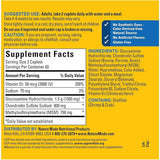 Nature Made Glucosamine Chondroitin Complex with MSM - 120 Comprimidos - Tabla Nutricional - Puro Estado Físico