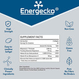 Energecko Magnesio Liposomal L-Treonato 2000 mg - 60 Cápsulas Blandas - Tabla Nutricional - Puro Estado Físico