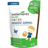 Wellements Probiótico Orgánico Para Niños - Sabor Melocotón Mango - 60 Gomitas - Puro Estado Físico