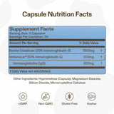 Miracle Moo Calostro Bovino - 90 Cápsulas - Tabla Nutricional - Puro Estado Físico