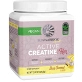 Sunwarrior Creatina Activa para Mujeres - Sabor Yuzu Coco - 370,5 g - Puro Estado Físico