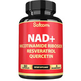 Satoomi NAD y Resveratrol Energía Celular y Antioxidante - 60 Cápsulas - Puro Estado Físico
