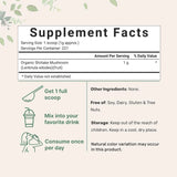 Micro Ingredients Hongo Shiitake - 227 g - Tabla Nutricional - Puro Estado Físico