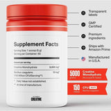 Old School Monohidrato de Creatina - 300 g - Tabla Nutricional - Puro Estado Físico