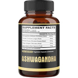 Tabla nutricional del suplemento Agobi Ashwagandha Cúrcuma y Rhodiola 180 cápsulas