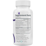 Tabla nutricional del suplemento Calroy Health Sciences Vascanox HP 60 cápsulas