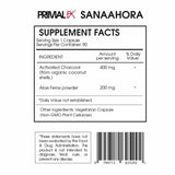 El carbon con aloe ferox - Información nutricional y porciones de las cápsulas