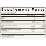 Tabla nutricional del suplemento Codeage Colágeno Marino Salvaje Platinum 326 g Polvo