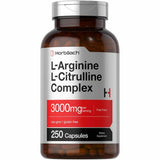 Complejo arginina con citrulina - 3000 mg - 250 cápsulas para soporte nutricional