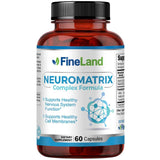 Frasco de suplemento FineLand NEUROMATRIX Complex Formula 60 cápsulas