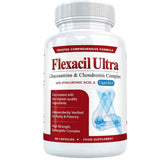 Frasco de suplemento Flexacil Ultra Complejo de Glucosamina y Condroitina 60 Cápsulas