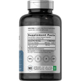 Tabla nutricional del suplemento Horbäach Ácido Alfa Lipoico (600 mg - 240 Cápsulas)