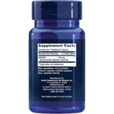 Tabla nutricional del suplemento Life Extension NIAGEN® Nicotinamide Riboside 100 mg 30 Cápsulas Vegetarianas