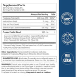 Tabla nutricional del suplemento O Positiv Health Preggo Apoyo a la Concepción 60 Cápsulas