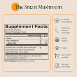 Tabla nutricional del suplemento Om Melena de León 90 cápsulas