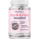 Frasco de suplemento SMNutrition Myo & D-Chiro Inositol 120 cápsulas
