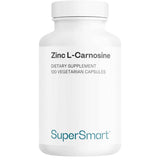 Frasco de suplemento SuperSmart Zinc L-Carnosine 75 mg 120 cápsulas