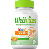 Frasco de suplemento Wellvites Vitamina C 60 gomitas