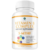 1 Body Complejo de vitamina B  - 60 Cápsulas Veganas - Puro Estado Físico

