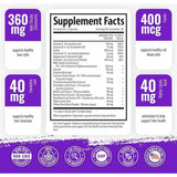 1 Body Soporte y Desintoxicación Hepática  - 60 Cápsulas Veganas - Tabla Nutricional - Puro Estado Físico
