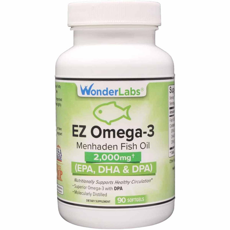 Wonder Labs Fish Oil Omega-3 2000 mg - 90 Cápsulas Blandas - Puro Estado Fisico