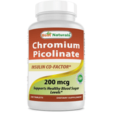 Best Naturals Chromium Picolinate 200 mcg - 240 Tabletas - Puro Estado Fisico