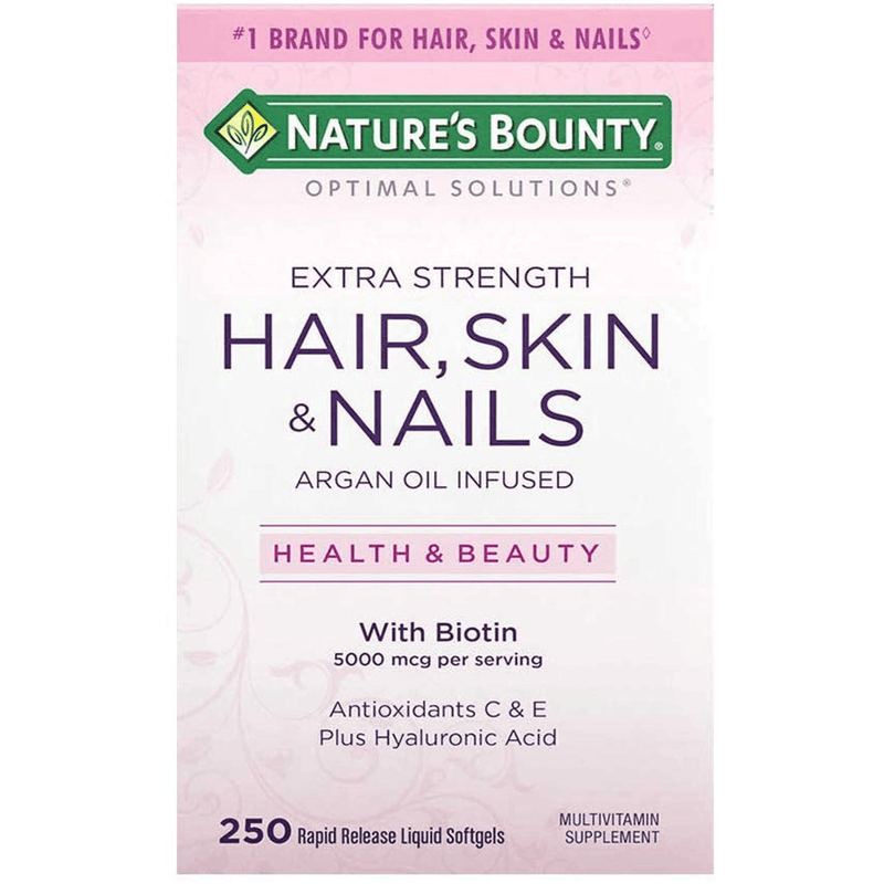 Nature's Bounty Extra Strength Hair Skin & Nails (Pelo, Piel y Uñas) - Puro Estado Fisico