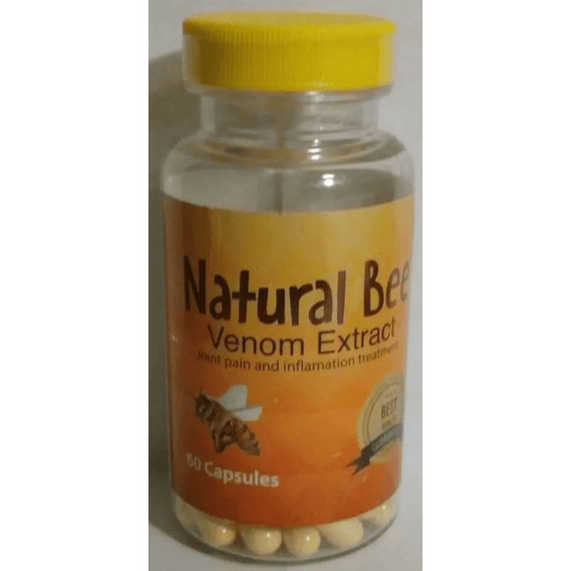 Natural Bee Venom Extract - Extracto de Veneno de Abeja - 60 Cápsulas - Puro Estado Fisico