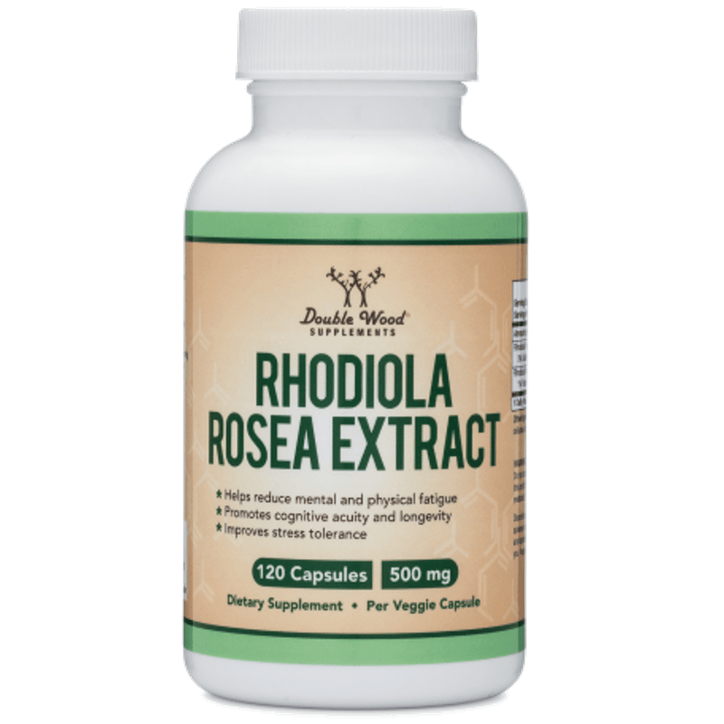 Double Wood Rhodiola Rosea Extract - 120 Cápsulas - Puro Estado Fisico