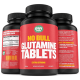 Raw Barrel No Bull Glutamine 1000 mg - 120 Tabletas - Puro Estado Fisico