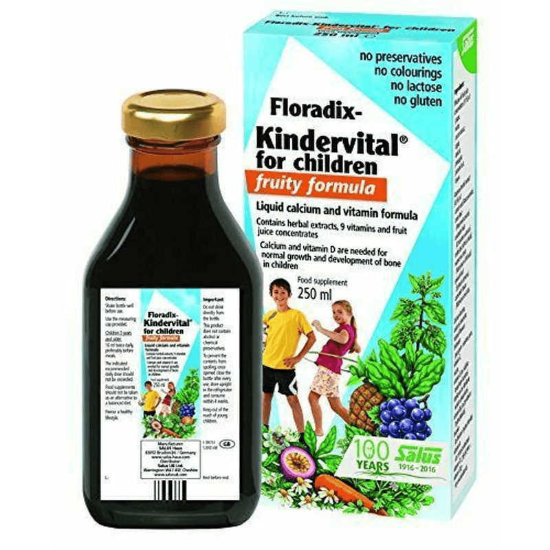 Salus Kindervital Liquid Calcium and Vitamins - 250 ml - Niños - Puro Estado Fisico