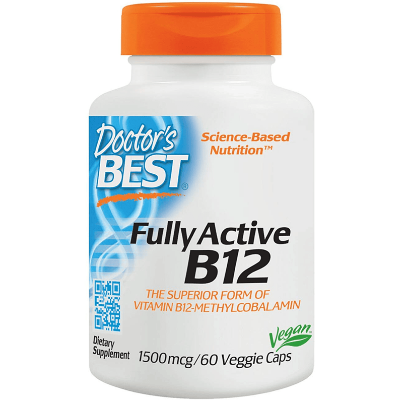 Doctor’s Best Fully Active B12 1500 mcg - 60 Cápsulas Vegetales - Puro Estado Fisico