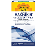 Country Life Maxi-Skin Collagen + C & A - 90 Tabletas - Puro Estado Fisico