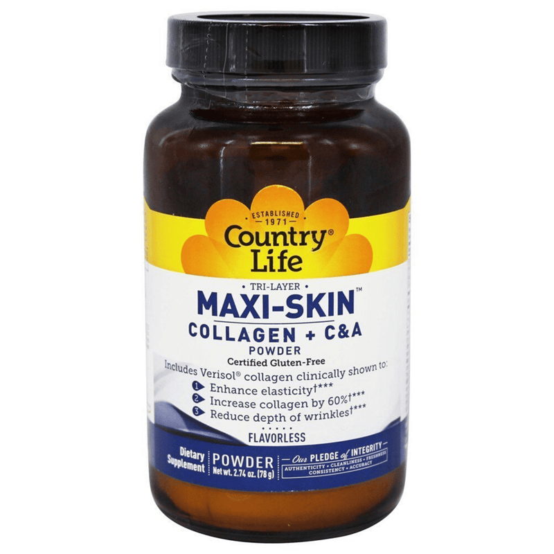 Country Life Maxi-Skin Collagen + C & A - 78 g - Puro Estado Fisico