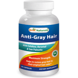 Best Naturals Anti-gray Hair - 60 Cápsulas - Puro Estado Fisico