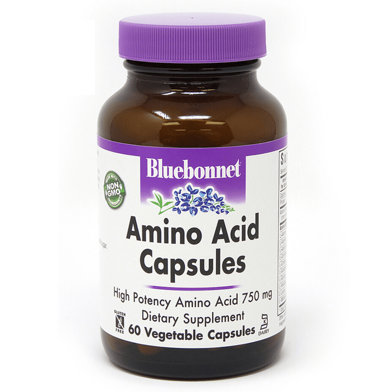 Bluebonnet Amino Acid Capsules - 750 mg - Puro Estado Fisico