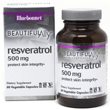 Bluebonnet Beautiful Ally Resveratrol - 500 mg - Vegetable Capsules - Puro Estado Fisico