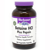 Bluebonnet Betaine HCI Plus Pepsin - Vegetable Capsules - Puro Estado Fisico