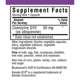 Bluebonnet CoQ10 - 30 mg - Vegetable Capsules - Puro Estado Fisico