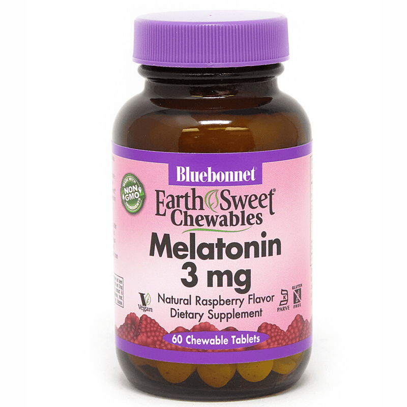 Bluebonnet EarthSweet Chewables Melatonin 3 mg - Chewable Tablets - Puro Estado Fisico