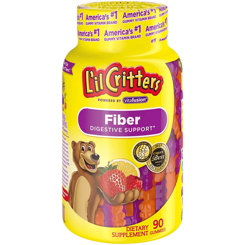 Lil Critters Fiber Digestive Support - 90 Gomitas - Puro Estado Fisico