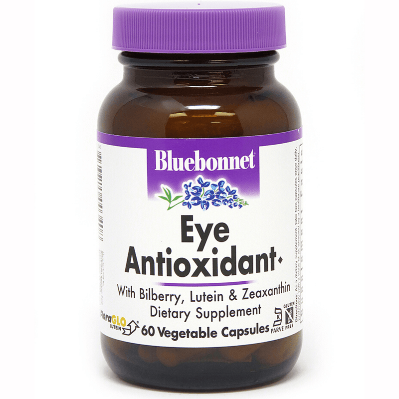 Bluebonnet Eye Antioxidants with Zeaxanthin Formula - Vegetable Capsules - Puro Estado Fisico