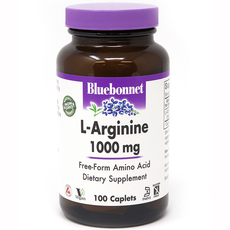 Bluebonnet L-Arginine - 1000 mg - Caplets - Puro Estado Fisico