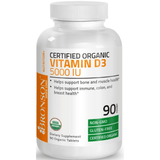 Bronson Vitamin D3 5000 IU - Tabletas Orgánicas - Puro Estado Fisico