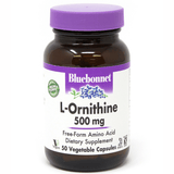 Bluebonnet L-Ornithine - 500 mg - Vegetable Capsules - Puro Estado Fisico