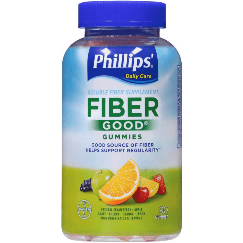 Phillips Fiber Good - Variedad de Frutas - 90 Gomitas - Puro Estado Fisico
