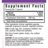 Bluebonnet L-Tryptophan - 500 mg - Vegetable Capsules - Puro Estado Fisico