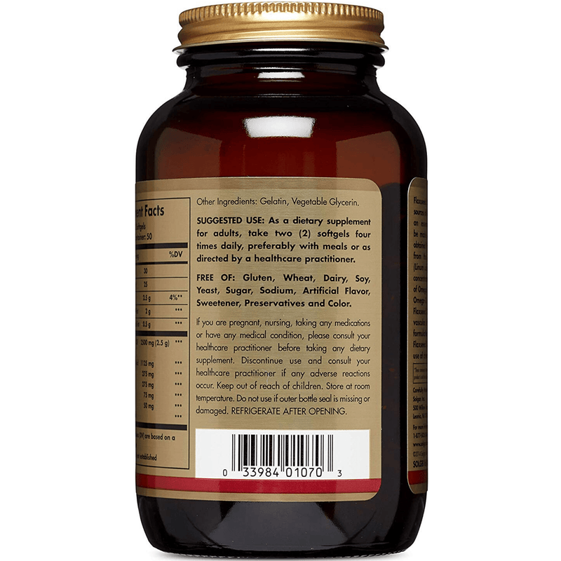Solgar Flaxseed Oil 1250 mg - Puro Estado Fisico