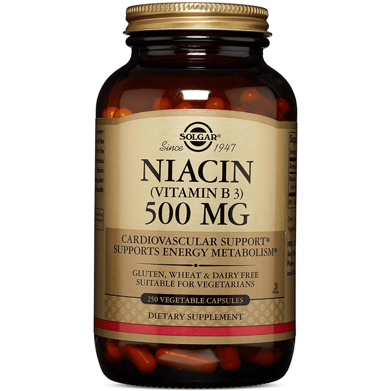 Solgar Niacin (Vitamin B3) 500 mg - Puro Estado Fisico